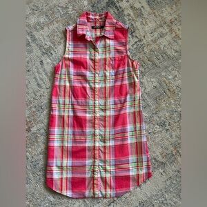 Lauren, Ralph Lauren pink plaid cotton summer dress. Women’s size small.​​